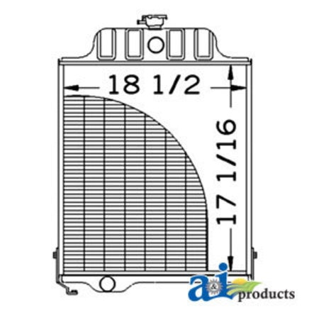 A & I PRODUCTS Radiator 23" x33" x11" A-AT20797